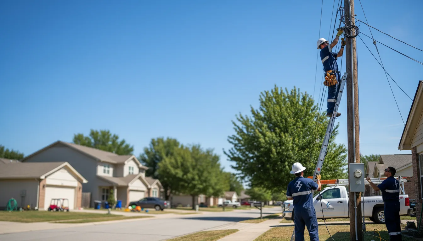 Residential electrician providing installation services in Newbern, AL